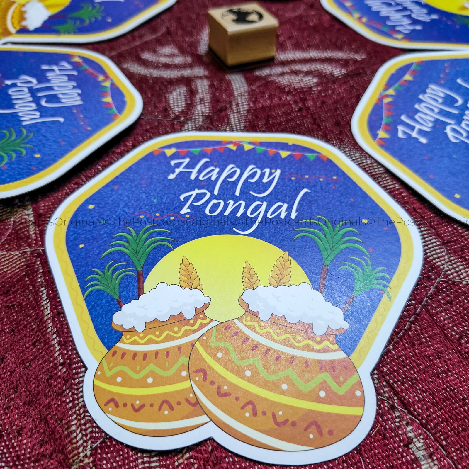 HAPPY PONGAL SHAPE POSTCARD - Image 2