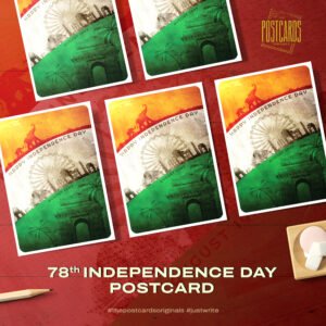 78th INDEPENDENCE DAY POSTCARD