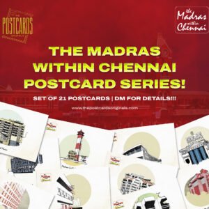 THE MADRAS WITH CHENNAI SERIES POSTCARD - SET OF 21 POSTCARDS